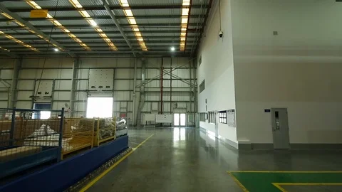 Fast Forward Through A Warehouse Video stock 122996879