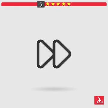 Fast-forward vector icon Stock Illustration