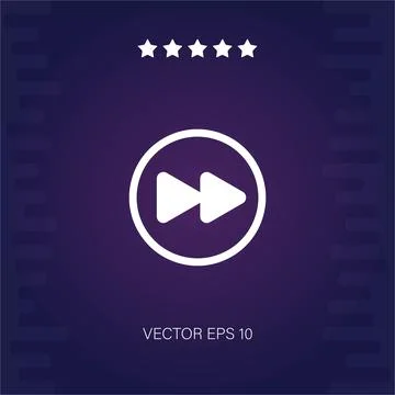 Fast forward vector icon Stock Illustration