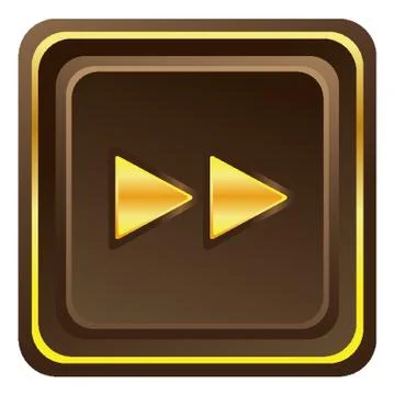 Fast Forward Web Button Illustrazione stock