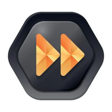 Fast Forward Web Button Illustrazione stock