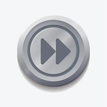 Fast Forward Web Button Illustrazione stock