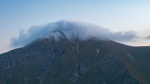 Fast-Forwarded Tatra Alpine Autumn Beauty at Borderlands Stock Footage 308192525