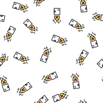 Fast free shipping vector seamless pattern Stockillustratie