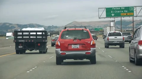 Fast Freeway POV timlps Stock Footage 8516944