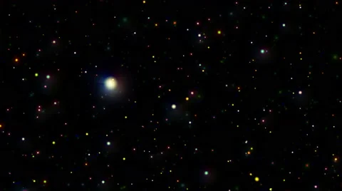 Fast Galaxy Of Colored Particles Backgorund Stock Footage 61628269