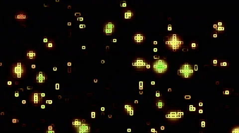 Fast Geometrical Square Particles Background Loop Stock Footage 62896332