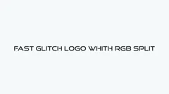 Fast Glitch Logo Stock After Effects