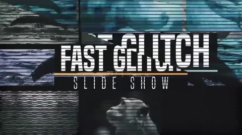 Fast Glitch Slideshow Stock After Effects