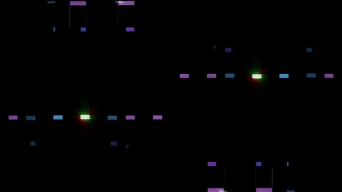 Fast glitch VJ loop Stock Footage 79804965