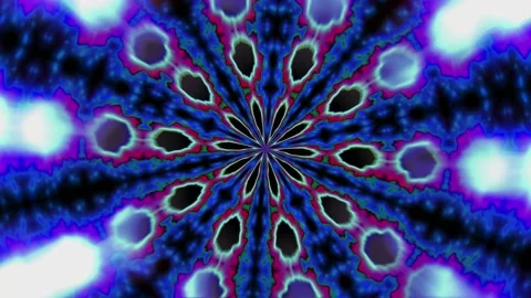 Fast glow gradient animation kaleidoscopic Stock Footage 231459863