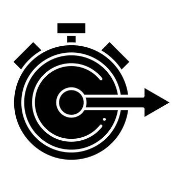 Fast Glyph Icon Stock Illustration
