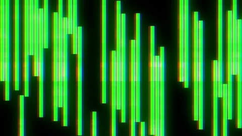 Fast green glitch blocks screen background for logo animation new quality Video stock 103616417