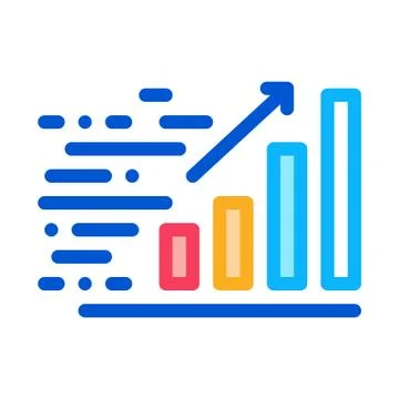 Fast Grow Graphic Icon Vector Outline Illustration Illustrazione stock