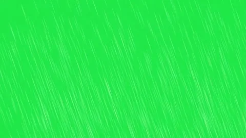 Fast Heavy Rain Falling Animation On Green Screen Background Stock Footage 303447485