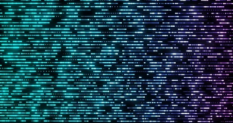 Fast Horizontal Moving Data Flow Blue Blurred Lights It Artificial Intelligence Stock Footage 96731119
