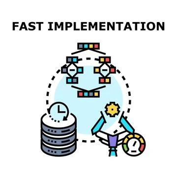 Fast implementation concept for efficient data processing system 库存插图