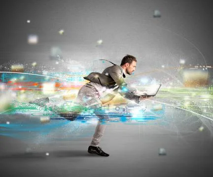 Fast internet concept Illustrazione stock