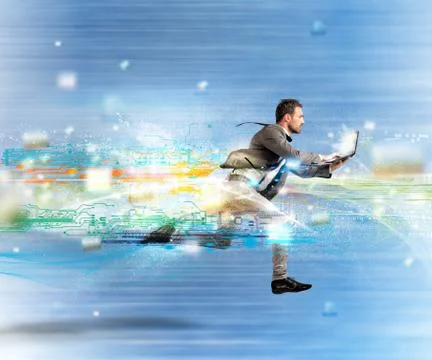 Fast internet concept イラスト素材