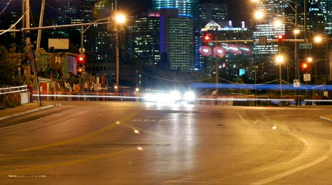 Fast Intersection Stock Footage 279226