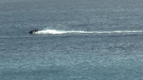 Fast Jet Ski Barbados Stock-Footage 107564651