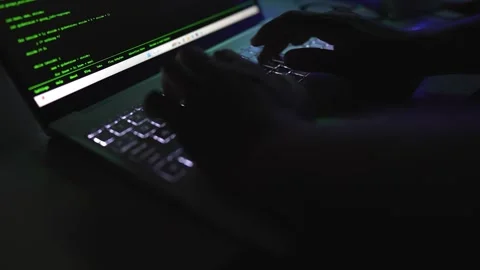 Fast keyboard typing by hand for coding Stock Footage 290950293