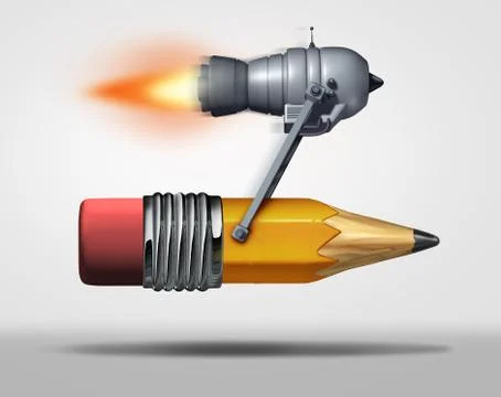 Fast Learning Illustrazione stock