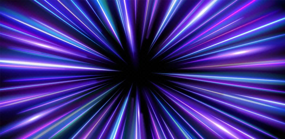 Fast light motion speed effect Stock Illustration