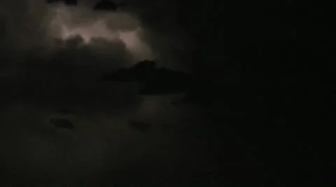 Fast Lightning Storm Flashes Stock Footage 12024474
