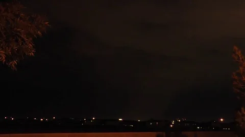 Fast Lightning Storm Video stock 81414478