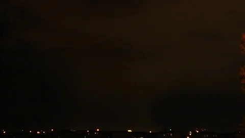 Fast Lightning Storm Video stock 81414517
