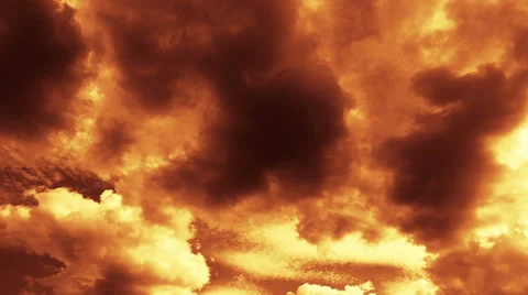 Fast Lowering Clouds. 4K. Stock-Footage 41256636