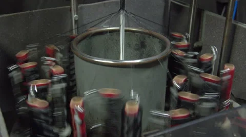 A fast machine braids nylon rope in a factory 動画素材 49212083