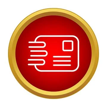 Fast mail delivery express post message transfer icon Stock Illustration
