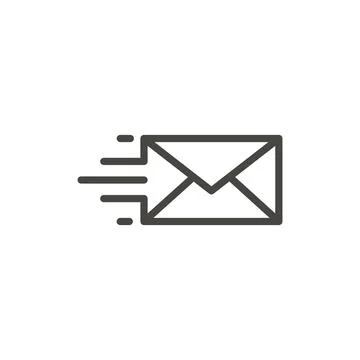 Fast mail icon logo Stock Illustration