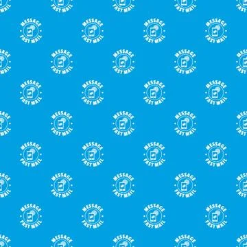 Fast mail pattern seamless blue Stockillustratie