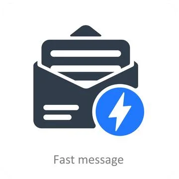 Fast Message Stock Illustration