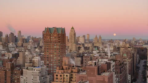 Fast Moonset Sunrise Timelapse Stock Footage 167929718