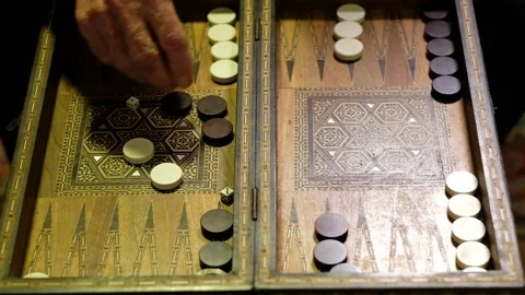 A fast motion Backgammon Video stock 157390950