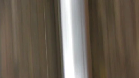 Fast motion blur rail head with wooden sleepers Stock Footage 87685616