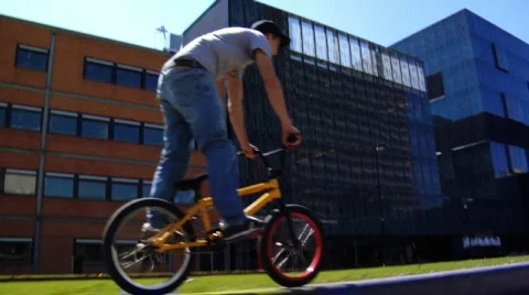 Fast Motion BMX Line Stock-Footage 98919
