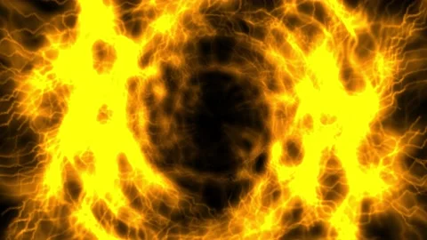 Fast motion circular spin fire animation Stock Footage 213948083