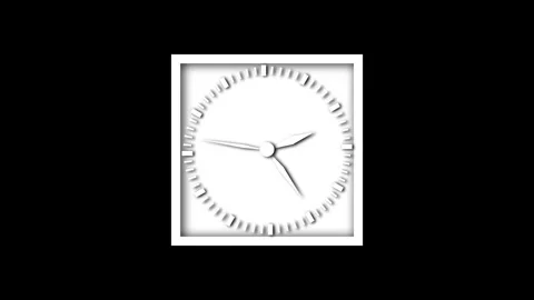 Fast motion clock animation loop. Accelerated movement of hour, minute, and.. Stock Footage 309016422