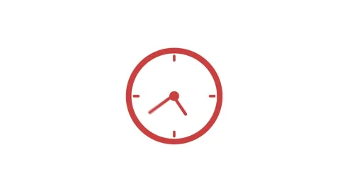 Fast motion clock icon 4k footage, 1 hours clock footage Vídeo Stock 144928822