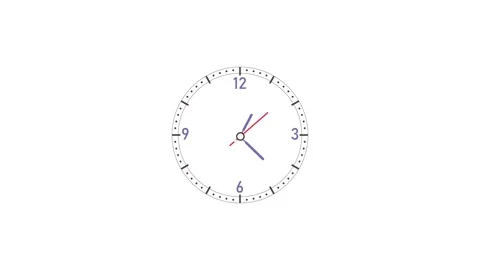 Fast Motion Clock Icon 4K White Footage Stock Footage 310646356