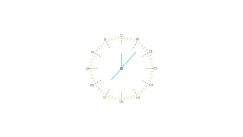 Fast Motion Clock Icon 4K Stock Footage 310646358