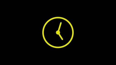 Fast Motion Clock Icon Animation – 4K Dynamic Time Visual Stock Footage 282577185