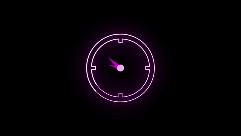 Fast Motion Clock Icon Animation – 4K Dynamic Time Visual. Stock Footage 286145397