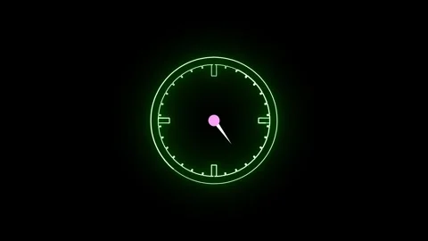 Fast Motion Clock Icon Animation – 4K Dynamic Time Visual. Stock Footage 286145398