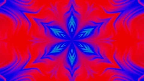 Fast motion colorful gradient blue and red symmetry at center effect animation Video stock 208617563